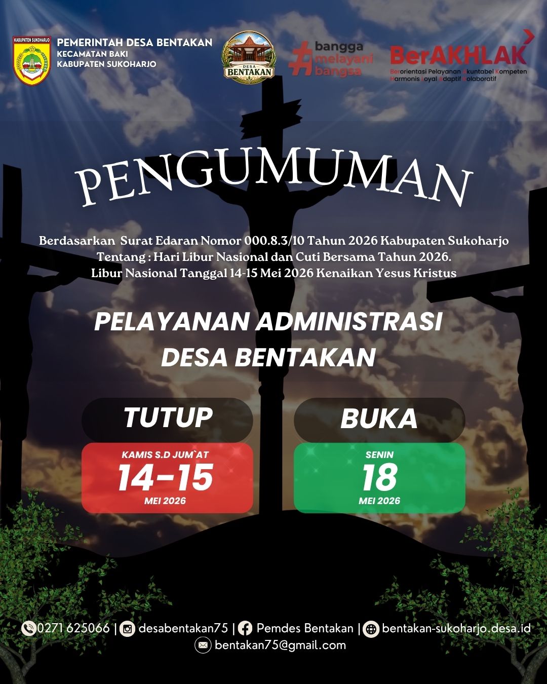 HARI LIBUR DAN CUTI BERSAMA TAHUN 2026